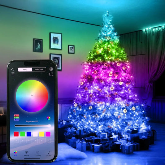 Smart RGB Christmas Fairy String Light APP Bluetooth Control